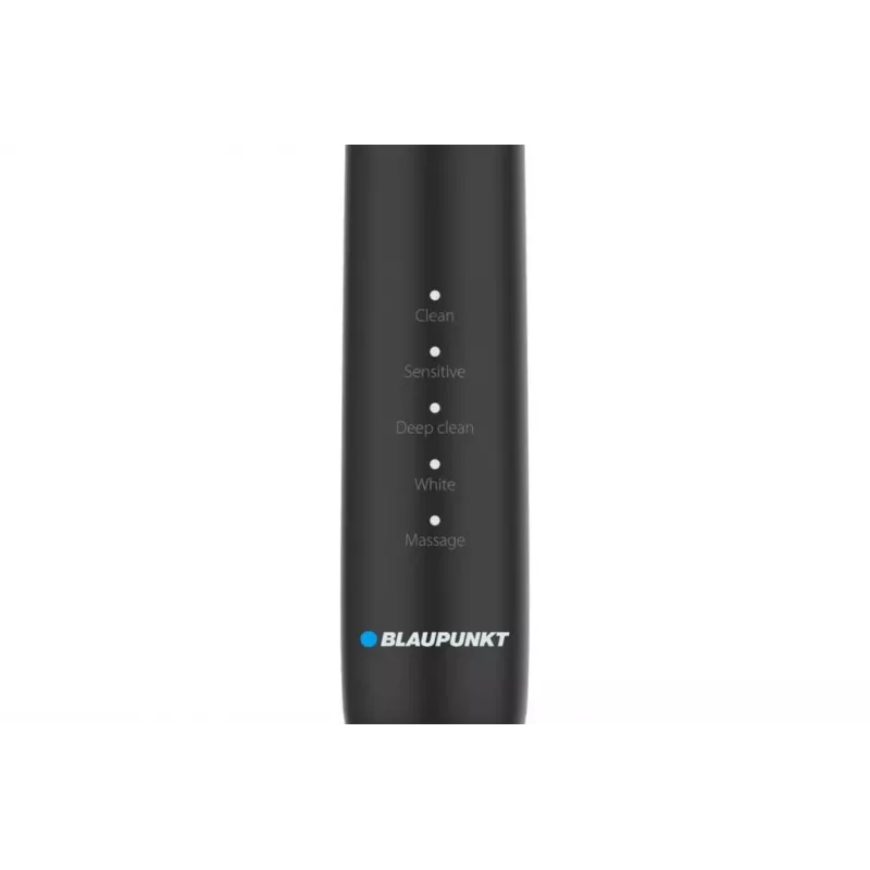Cepillo de dientes eléctrico BLAUPUNKT DTS201BK — cepillo sónico recargable, negro, temporizador de 2 minutos, batería integrada de 5 V