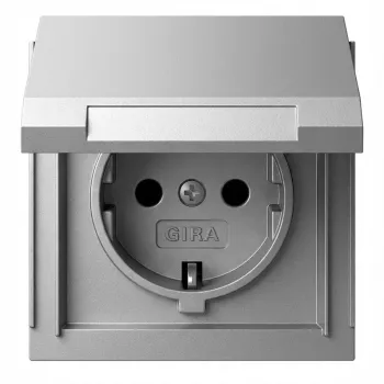 GIRA 445465 SCHUKO KD Gira TX_44 F aluminio (445465)
