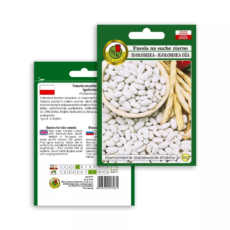 PNOS judía seca Iglomska semillas, 50 g
