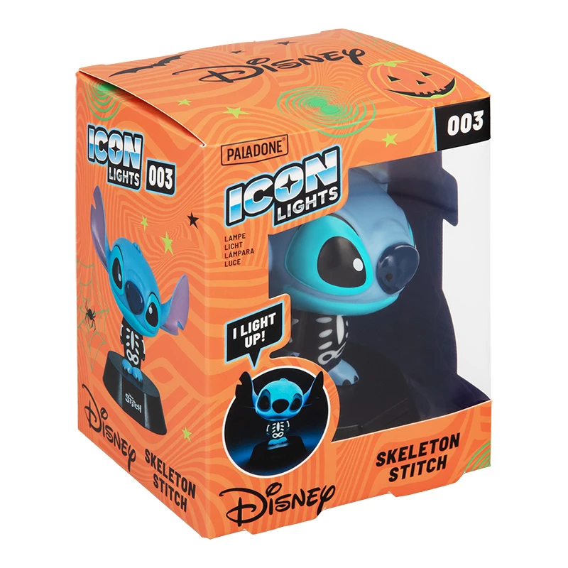 Lámpara de mesa Paladone Stitch Skeleton Icon Light — luz de noche de figura