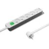 Regleta de alimentación Qoltec 50290 1,8 m 5 tomas de corriente para interior Blanco
