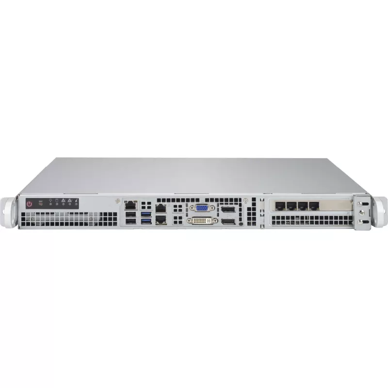 Supermicro - SuperChassis 515-R407 - Montaje en rack 1U STD y WIO MB 2 x 2,5 LED 4 x ventilador PWM 2 x ventilador para refrigeración AOC fuente de alimentación 400 W 43 x 437 x 429 mm