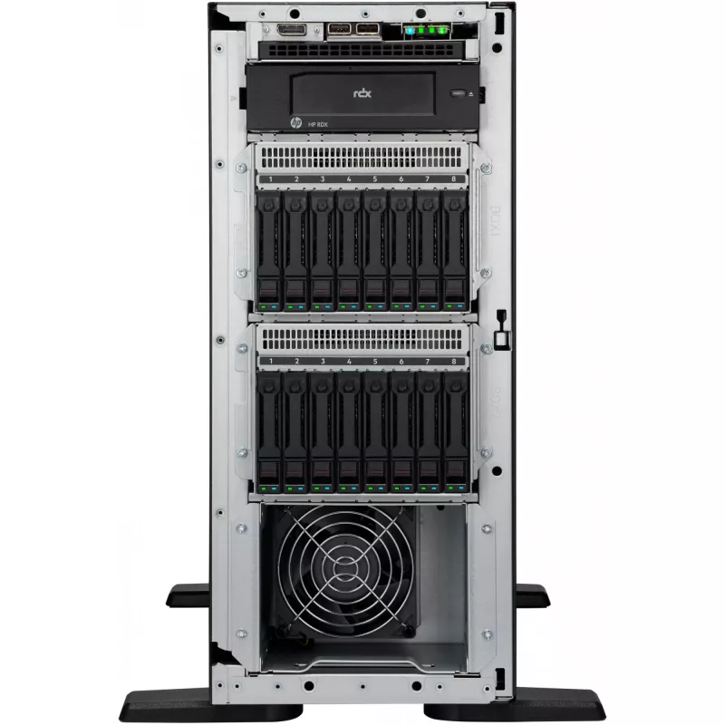 Servidor HPE ProLiant ML110 Gen11 4510 12-Core 1P 64GB-R MR408i-O 8SFF 2x480GB SSD 2x1000W RPS EU