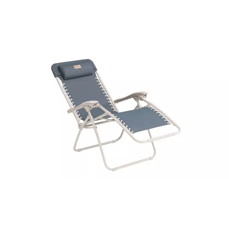 Silla de camping Outwell Ramsgate — 2 patas, carga máx. 120 kg, peso 7,4 kg, tamaño 650×790 mm, azul