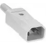 Conector macho de aparato C14 Bachmann 915.971 gris