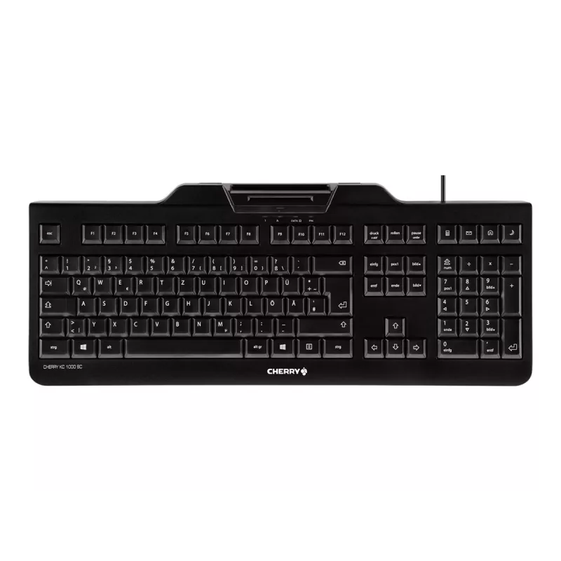 CHERRY KC 1000 SC teclado USB QWERTZ suizo negro