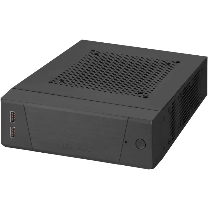 SilverStone MILO ML10 - USFF - Mini-ITX - sin fuente de alimentación - negro - USB/audio (SST-ML10B)