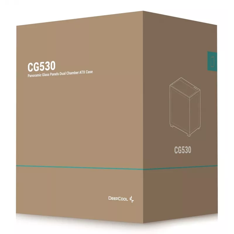 DeepCool CG530 torre Midi negra