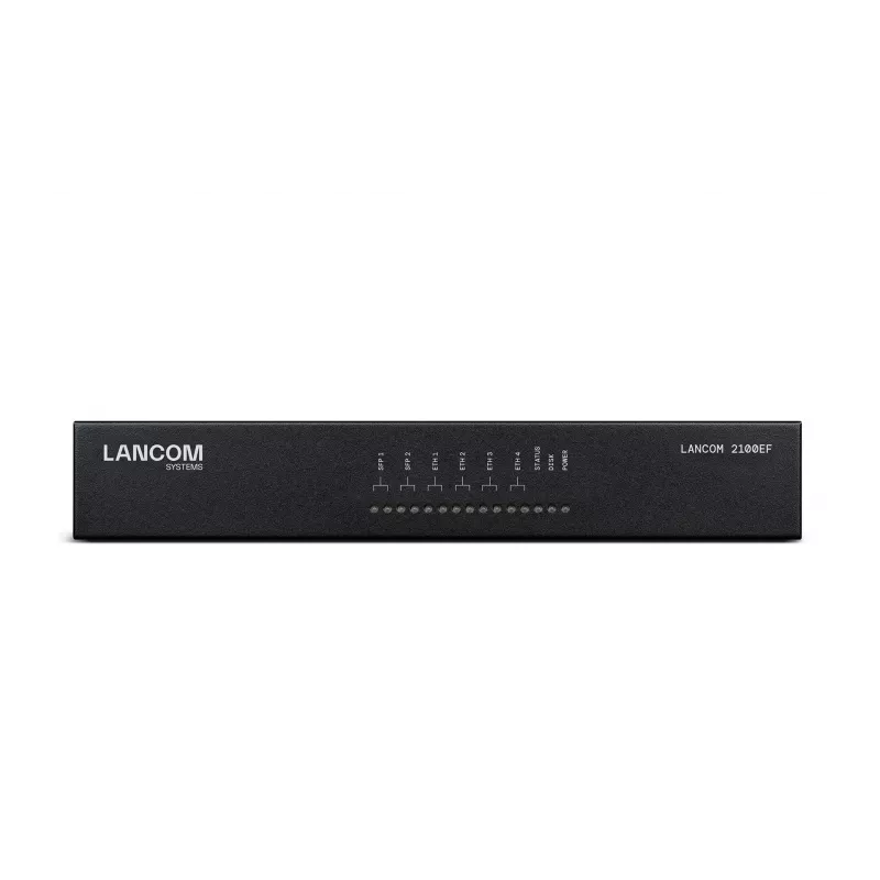 LANCOM 2100EF – Gateway SD-WAN – con fibra óptica y Ethernet – 1GbE, 2.5GbE – 1U – gestionado en la nube – montaje en sobremesa/rack (61109)