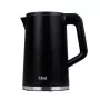 Hervidor de agua IDEAL 1,7 l, carcasa de acero, potencia 1500 W, negro