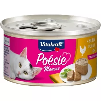 Comida húmeda para gatos Vitakraft Poésie Mousse — pollo 85 g, adulto, 78 % humedad, 11 % proteína, 7 % grasa