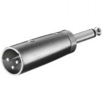 Wentronic Goobay adaptador XLR - conector macho XLR (3 pines) > conector macho jack 6,35 mm (2 pines, mono) (27452)