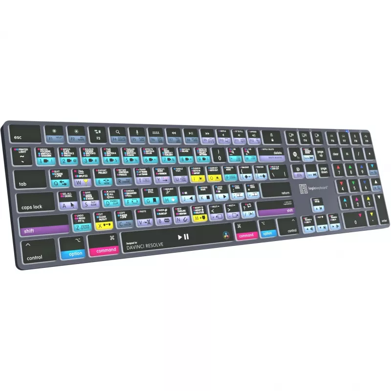 Teclado Logickeyboard LKB-RESB-TM-UK Office Bluetooth QWERTY gris titanio