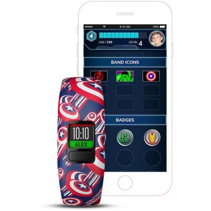Garmin vivofit jr. 2 Marvel Captain America pulsera de actividad para niños