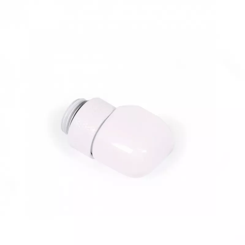 Conector en L de compresión Alphacool 17619 G1/4 macho a hembra giratorio, blanco