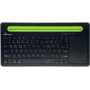 Teclado MediaRange MROS131 Office Bluetooth QWERTZ Alemán Suizo Negro Verde