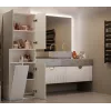 Armario de baño Nel DK 1K cesta color crema