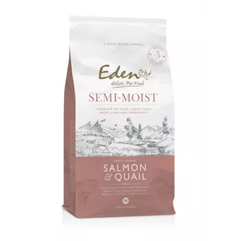 EDEN Semi-Moist Salmón y codorniz - Comida semihúmeda para perros - 10kg