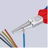 KNIPEX 30 35 160 – alicate plano para puntas – 2,5 mm – 4,1 cm – acero – azul/rojo – 16 cm