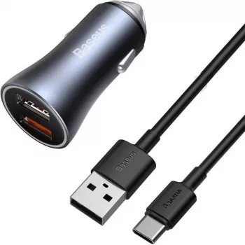 Cargador de coche para móvil Baseus TZCCJD-A0G 40W gris oscuro