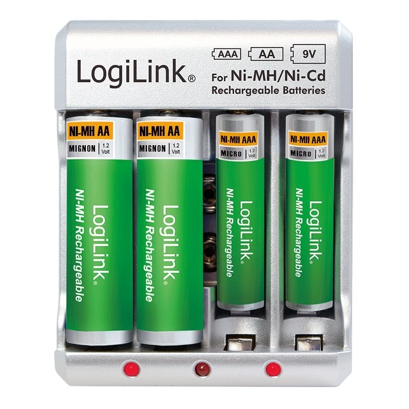 Cargador de baterías para Ni-MH / Ni-Cd AA / AAA / 9V