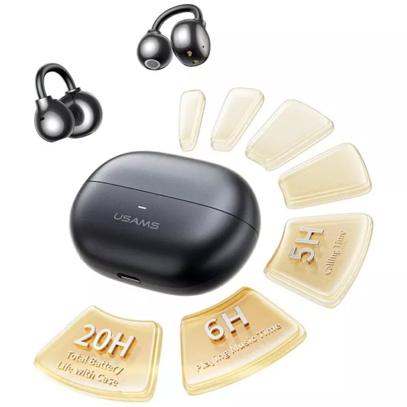 Auriculares Bluetooth R02 Clip-on grises