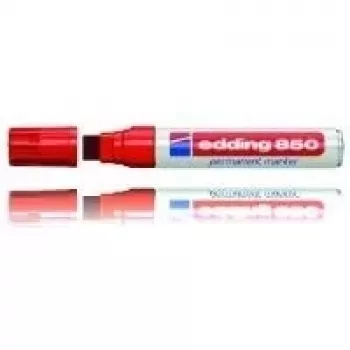 Rotulador permanente Edding 850 Block rojo 5 uds.