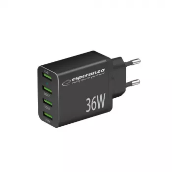 Cargador de pared Esperanza EZC107K 36W negro