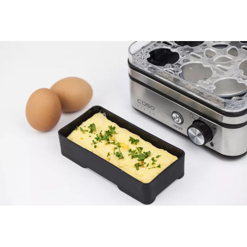 Caso | Hervidor de huevos | E9 | Acero inoxidable | 400 W | Funciones 13 niveles de cocción