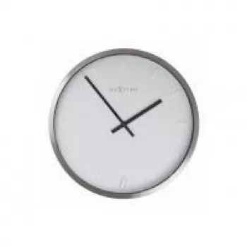 NeXtime Reloj 2991st Paniki, Ø34 cm, pared, blanco
