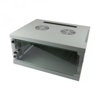 Armario rack ALLNET ALL-SMQ5409GRAU 9U rack independiente, capacidad 50 kg, cerradura con llave, gris
