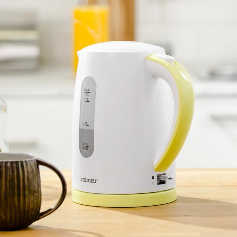 Hervidor Zelmer 1,7 L 2200 W blanco amarillo