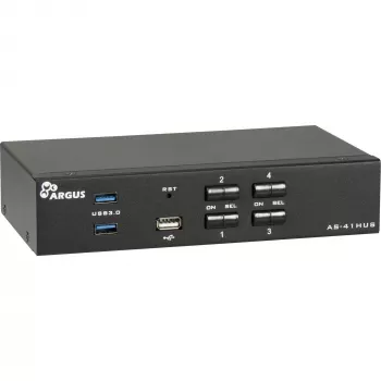 Conmutador KVM Inter-Tech IPC AS-41HUS 4 puertos USB