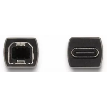 Adaptador USB 2.0 DeLOCK conector hembra USB Type-C a conector macho Type-B 65839