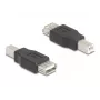 Adaptador de cable DeLOCK 67199 USB Type-B a Type-A negro