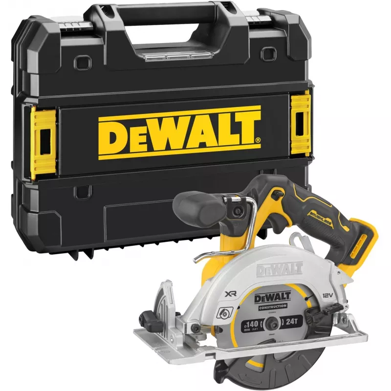 DeWALT DCS512NT sierra circular de mano a batería 12V, 140 mm, versión básica