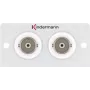 Toma de conexión 2 x BNC Kindermann 7444000538