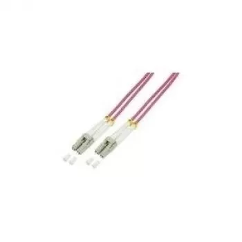 Cable de fibra óptica LogiLink 3 m LC - LC OM4 violeta
