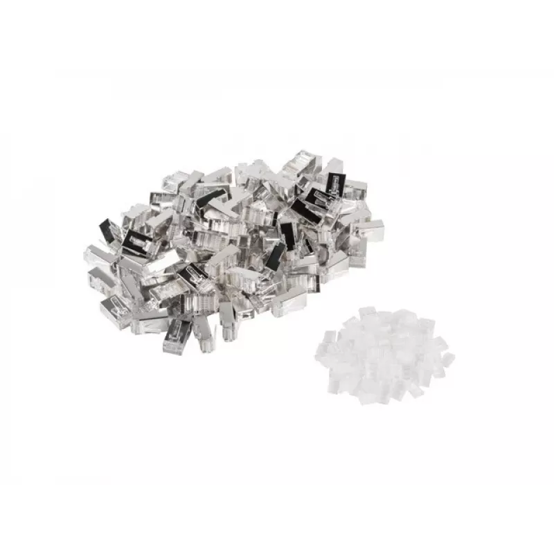 Conector macho RJ-45 LANBERG PLS-6000 Cat6 F/UTP translúcido blanco, pack de 100