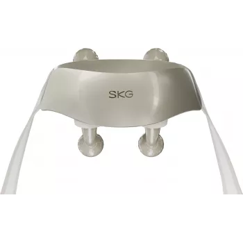 SKG H7 Ultra – Cabezales de masaje grises, masaje combinado, masaje por compresión, masaje amasador, masaje por vibración, cuello, hombros, Gris, Plástico, Botones, Batería