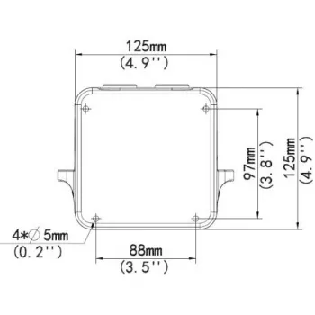 Soporte de pared ALLNET ALL-CAM2495-LVEFN con caja de conexiones — soporte de pared exterior para ALL-CAM2495-LVEFN