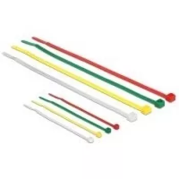 Bridas DeLOCK 18628 nailon verde rojo transparente amarillo 200 uds.