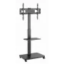 Soporte de suelo para TV Gembird TVS-75S-02 con ruedas, 37 - 75, negro