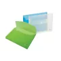 Archivador con impresión Forpus, A4, plástico, con ensanchamiento, verde, transparente