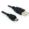 Cable USB DeLOCK 82252 USB 2.0 1,5 m USB A Mini-USB B negro