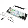 Sharkoon SGK50 S4 teclado gaming USB QWERTZ alemán blanco RGB LED