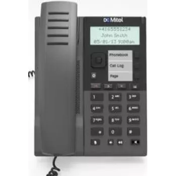 Teléfono IP MITEL MiVoice 6905 VoIP con identificación de llamadas, teléfono SIP de sobremesa, funciones VoIP básicas