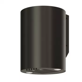 Campana extractora MAAN Elba Mini WPB 431, acero negro, 120–300 m³/h, nivel de ruido 55–61 dB, altura 400 mm, control electrónico con pantalla y mando a distancia