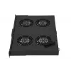 Panel de ventiladores Extralink 19 pulgadas 4 ventiladores con termostato