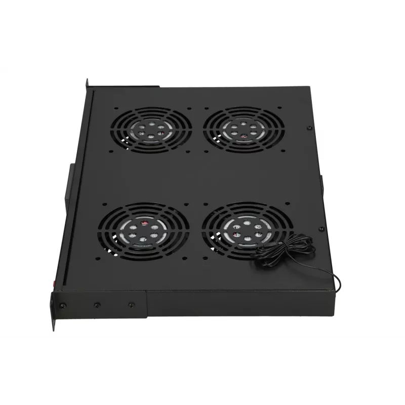 Panel de ventiladores Extralink 19 pulgadas 4 ventiladores con termostato